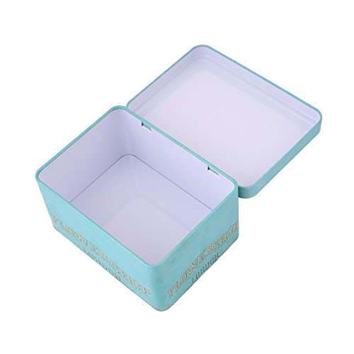 Kicode Graffiti Retro Tinplate Jewelry Tea Candy Gift Box Storage Jars With Lid Tea Coffee Candy
