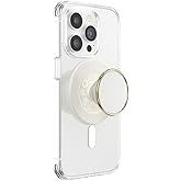 PopSockets Phone Grip for MagSafe, Magnetic Holder, Phone Stand, Enamel - Coconute Creme