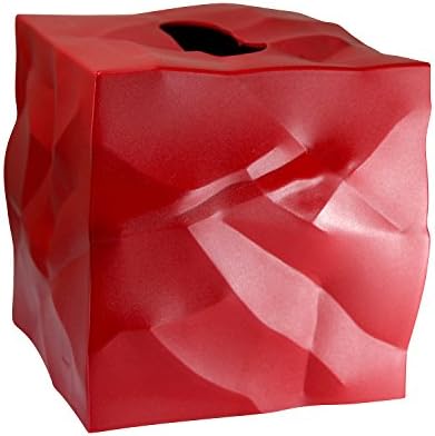 Essey Crinkle Tissue Box Dispenser - Red