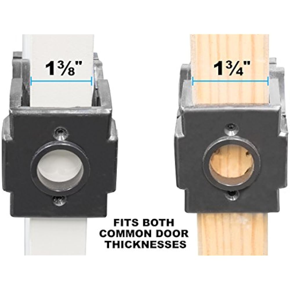 MIBRO 300681 Carbon Steel Door Lock Deadbolt Installation Kit Wood