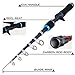 YONGZHI Kids Fishing Ice Fishing Pole, Portable Telescopic Rod and Reel Combo Kit - with Spincast Fishing Reel Tackle Box for Boys, Girls, Youth