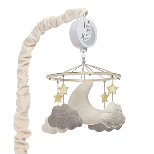 Lambs & Ivy Goodnight Moon & Clouds Musical Baby Crib Mobile Soother