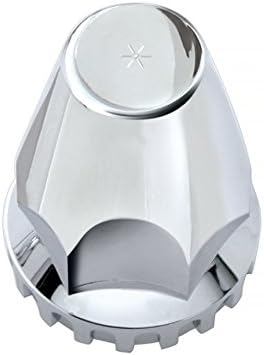 United Pacific 10064 33mm X 2 3/4" Chrome Plastic Original Nut Covers - Thread-On (Box of 10)
