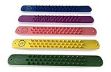 SPIKY SLAP BRACELET BAND 5 pack - Sensory Fidget Toy to Increase Focus Reduce Stress Soothe Nerves Reduce Child's Nervous Finger Picking Bracelets for boys Autism Toys OCD ADHD PTSD