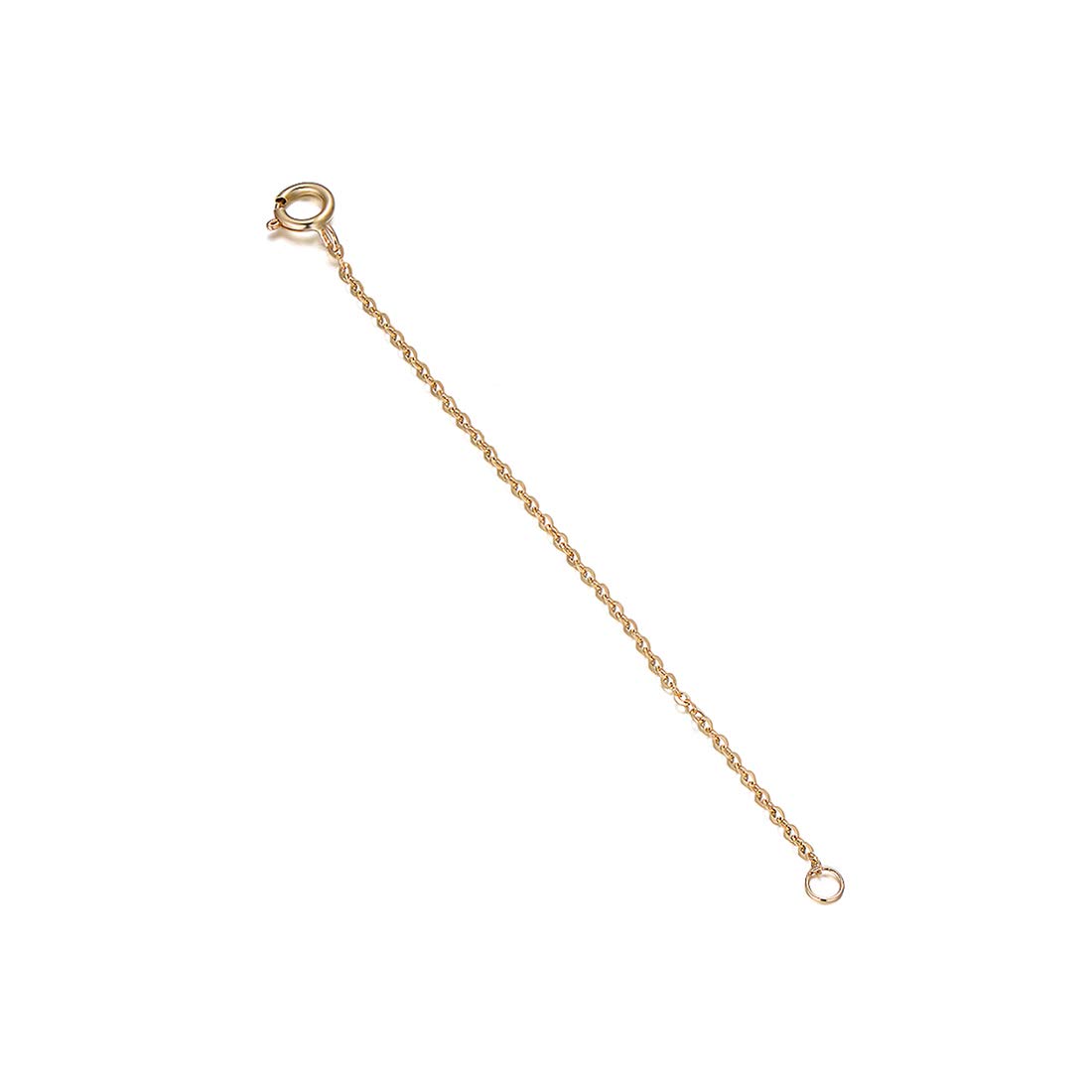 SISGEM Chain Extender for Necklace, 9ct Solid Gold Necklace Extendsion Bracelet Extender, for Anklet Choker (3inch)