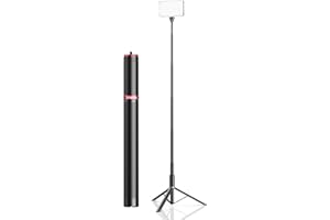 VIJIM Ulanzi MT-54 Portable Adjustable 5ft Light Stand Tripod, Height 2ft to 5ft, Metal Stand for Small Photography Lights, Webcams, Cameras, 360º Rotating Mount, Aluminum Lightweight with Free Phone Mount