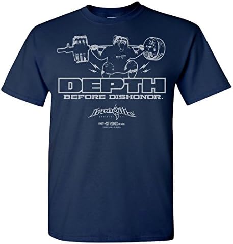 Ironville Depth Before Dishonor Squatting Powerlifter T-Shirt