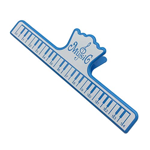Pakala66 Music Sheet Clip Music Book Clip Book Page Holds Piano Book Clamps (Blue)