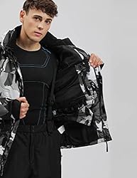 YEEFINE Men's Ski Suit Waterproof Snow Suits Two