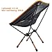G4Free Ultralight Folding Camping Chair Adjustable Height, Portable Backpacking Chair Heavy Duty 250lbs for Outdoor, Hiking, Picnic, Travel, BBQ with Carry Bag(Orange)