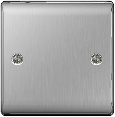 BG Nexus NBS Brushed Steel Switches Sockets - Full Range Available - 1 Gang