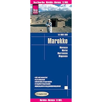 Marruecos, mapa impermeable de carreteras. Escala 1:1.000.000 impermeable. Reise Know-How. Marruecos, mapa impermeable de carreteras. Escala 1:1.000.000 impermeable. Reise Know-How.