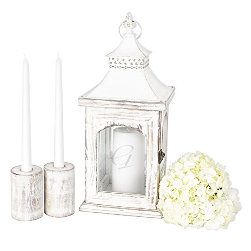 Cathy's Concepts Personalized Rustic Unity Lantern with Candle Holder, Letter G