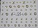 Go4Nails 2 Sheets Set LV Self Adhesive Logo Nail art Stickers/Decal DIY 0228