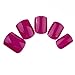 Qmisi Color False Nails Tips Press On Manicure Fashion Design Short Length No Need Glue Maroon