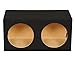 Q Power SOLO12 2HOLE Solo Series MDF Wood Carpeted Dual 12-Inch Unloaded Box