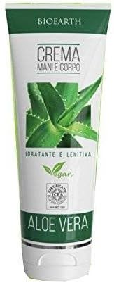 Bioearth Aloe Vera Hand Body Cream 200ml Vegan ICEA Moisturizing Soothing