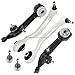 Front Lower Control Arm Kit w/Bushings & Ball Joints For Mercedes S430 S500 S350 & S55 AMG W220 w/o 4Matic or ABC - BuyAutoParts 93-80280K2 New