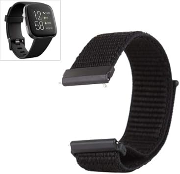 Correa de reloj de nailon para Fitbit Versa/Versa 2 con ...