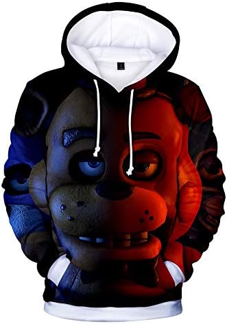 Boys Kids 3D Five Nights at Freddy's Hoodie Hooded Sports Sweatshirt