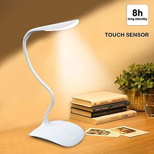 PaxMore Rechargeable LED Touch On/Off Switch Desk Lamp Children Eye Protection Student Study Reading Dimmer Rechargeable Led Table Lamps USB Charging Touch Dimmer