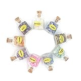 Tatibana Gemstones Bottles, 9pcs Mini Glass Wishing