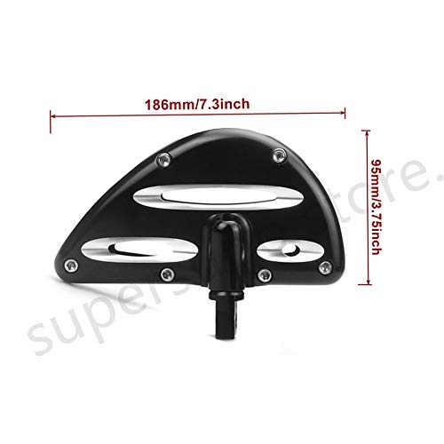 Black Deep edge cut floorboards for harley Road king Special FLHRXS