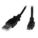 StarTech.com 2m Micro USB Cable Cord - A to Down Angle Micro B - Down Angled Micro USB Cable - 1x USB A (M), 1x USB Micro B (M) - Black (USBAUB2MD) primary