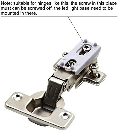 COSORO 12pcs Cabinet Hinge LED Sensor Light for Living Room/Bedroom/Wardrobe/Kitchen Cupboard, Closet Night Lights - Image 4