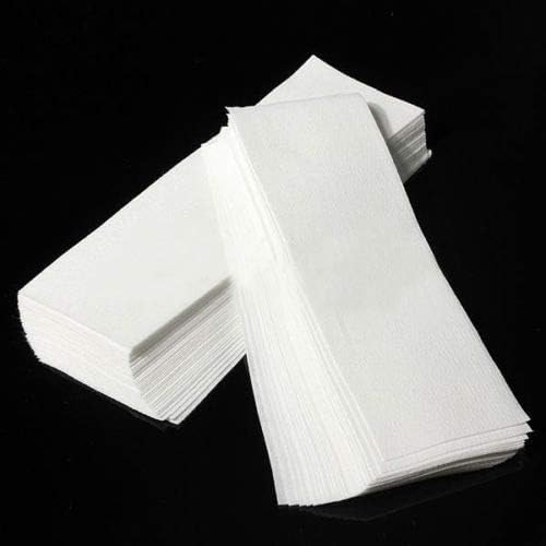 jhtceu 80 Pcs Hair Removal Depilatory Nonwoven Epilator Wax Strip Paper Roll Waxing