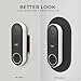 AhaStyle Nest Hello Wall Plate, Hard ABS Adjustable Angle Wall Mount Bundle for Nest Hello Video Doorbell (Black, ABS)