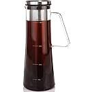 Airtight Cold Brew Coffee Maker - 1 Quart Sealing Brewed Iced Coffee Maker - Glass Pitcher Cold Brewer System with Removable Filter