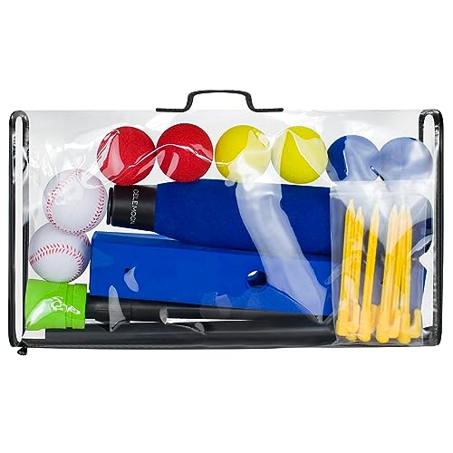CeleMoon Foam T Ball Kids Baseball Softball Bat Set Adjustable Batting