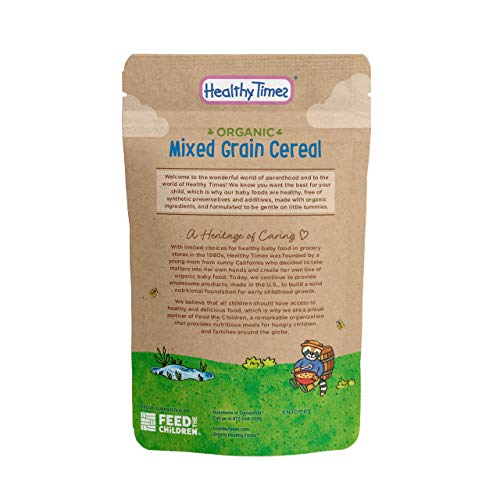 Healthy Times Organic Whole Grain Mixed Grain Cereal for Baby, 5 Ounce