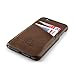 Dockem Card Case for iPhone 6S - Vintage Synthetic Leather Wallet Case, Ultra Slim Professional Executive Snap On Cover with 2 Card Holder Slots, Brown