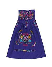 Mexican Clothing Co - Vestido mexicano sin tirantes para mujer