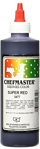 Chefmaster Liqua-Gel Food Color, 10.5-Ounce, Super Red