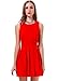 SheIn Women's Sleeveless Backless Scalloped Pleated Party Dress