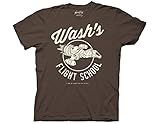 Ripple Junction Firefly Wash's Flight School Adult T-Shirt Medium Dark Brown