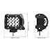 LE 4 Inch LED Work Light Bar, Triple Row, Spotlight, 36W 3600lm, Waterproof, Daylight White 6000K for Off-Road, Truck, Car, Jeep, Boat and More, Pack of 2