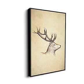 for Living Room Bedroom Animal Portrait Framed for