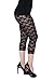 Unique Styles Lace Capri Leggings Tights - Assorted Styles & Colors, Black, Medium