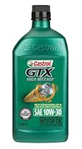 Castrol 06450 GTX 10W-30 High Mileage Motor Oil - 1 Quart Bottle, (Pack of 6)