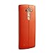 LG Leather Replacement Battery Rear Back Door Cover Case For LG G4, H815, H811, H810, VS986, VS999, US991, F500, LS991 -  Orange Leather