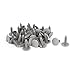 uxcell a15041700ux0521 50 Pcs Gray Plastic Rivet Clips 8mm x 25mm x 31mm