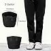 FiveSeasonStuff 12 Pack 2 Gallons Grow Bags – Black Breathable Fabric Pots for Healthier Plants Flowers – Heavy Duty Thick Container with Tear Resistant Handles – Aeration Planters for Smart Gardeningthumb 4