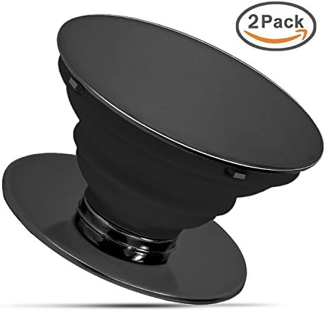 [ 2 pack ] Cell Phone Holder Sallya Pop Stand Expanding Stand and Grip Phone Supports for iPhone X / 8 plus / 7 plus / 6 plus / iPad , Smartphones Tablets Kindle - Night sky black