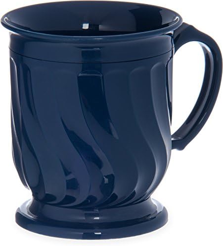 DINEXDX300050 Turnbury Insulated Pedestal Base Mug, 8 oz, 4" Height, 3.5" Width, 3.5" Length, Urethane Foam, Dark Blue (Pack of 48)