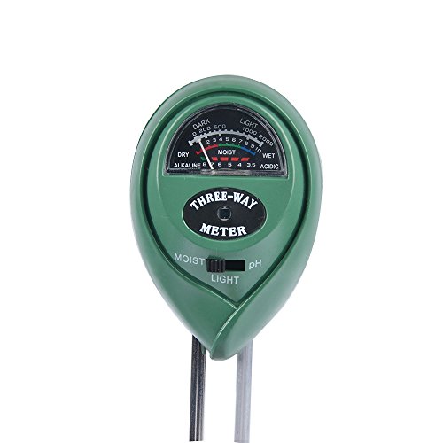 image for Alotpower 3-in-1 Soil Tester Meter, Moisture, pH,Light Meter Plant Tes