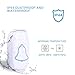Wireless Doorbell for Home IPX4 Waterproof 1000 Feet Range Remote Door Bell Chime Kit (2 Push Button& 2 Receivers) 38 Chime Tunes/4 Level Volume Loud& LED Flash, No Batteries Required, White